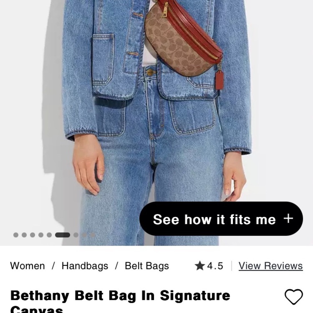 Coach Bethany Belt Bag in Signature Canvas